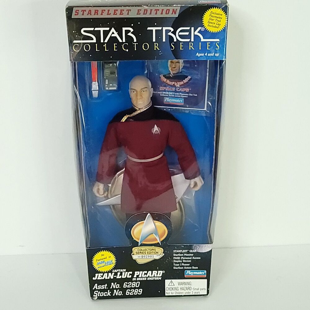 1995 Playmates Star Trek Starfleet Edition Captain Jean Luc Picard #2901